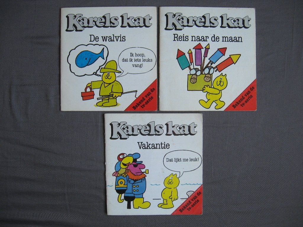 Karels kat: De Walvis, Reis naar maan, Vakantie, Hypnotiseur, Gelezen, Overige typen, Ophalen of Verzenden, Bob Godfrey Stan Hayward