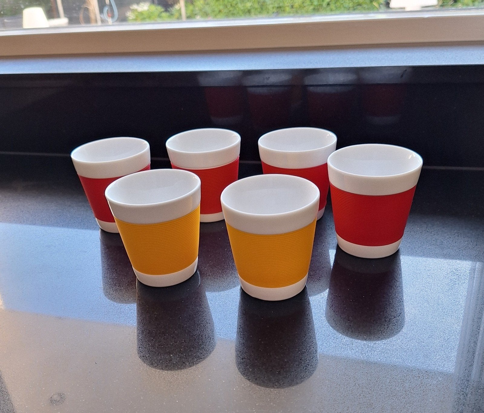 Bodum Pavina glazen met siliconen grip (6 stuks), Ophalen, Glas of Glazen, Gebruikt, Glas