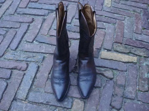 SENDRA ZWARTE COWBOYBOOTS 39 NU GRATIS VERZENDING PER POST, Hoge laarzen, Verzenden, Zwart, Zo goed als nieuw