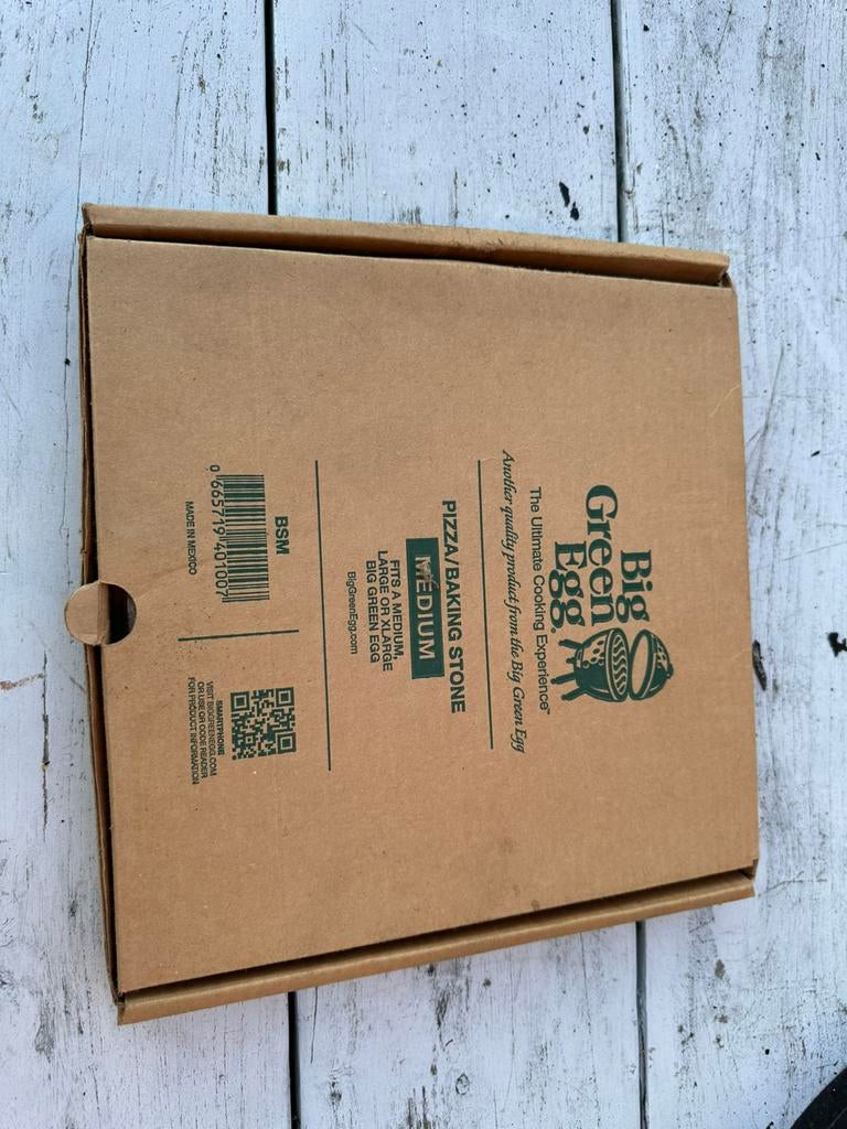 BIG GREEN EGG BAKING STONE PIZZASTEEN, Tuin en Terras, Ophalen, Gebruikt, Big Green Egg (origineel)