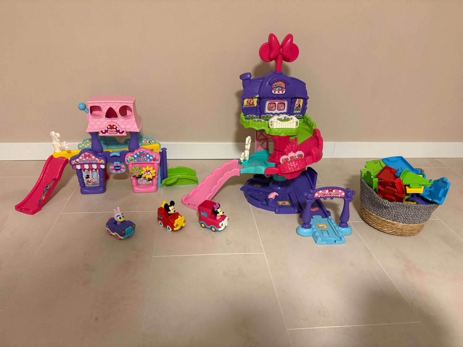 Vtech disney toetoet autos minnie mouse, Ophalen, Zo goed als nieuw, Duplo