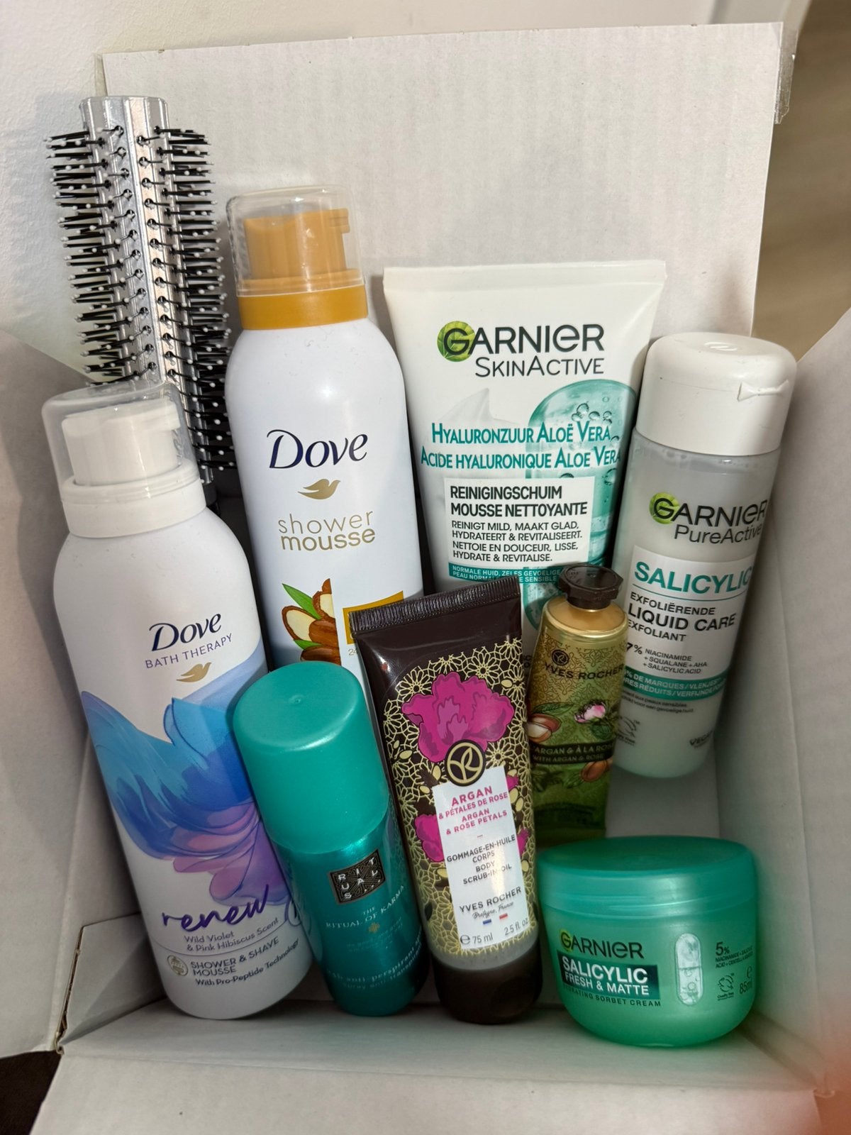 NIEUW | Verzorgingspakket 9 producten t.w.v. €49–€75, Ophalen of Verzenden, Nieuw, Bad & Douche