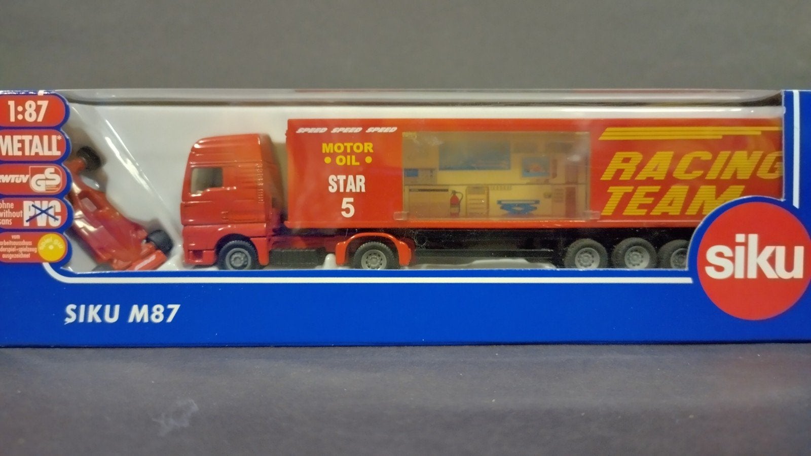 Man TGa Race Transporter F1 Ferrari Formule 1 1:87 Siku pol, Hobby en Vrije tijd, Modelauto's | 1:87, Verzenden, Nieuw, Sieper