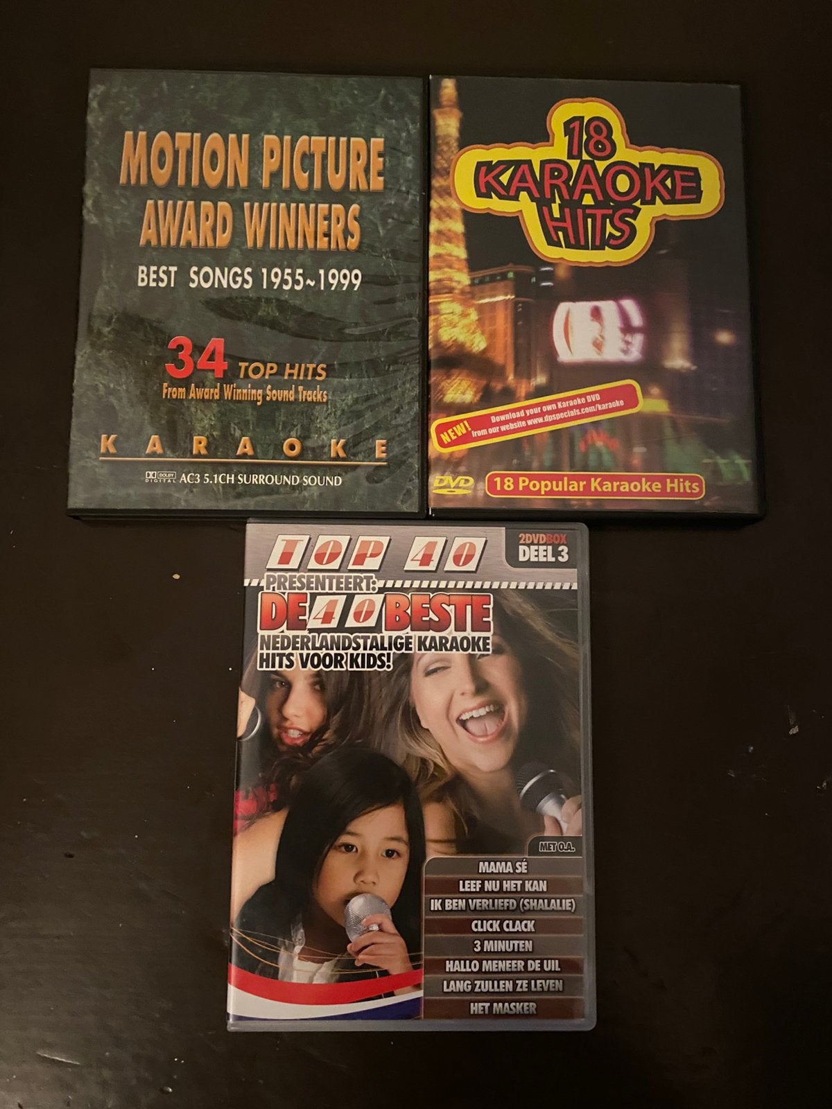 Set: 3x Karaoke DVD’s (4 schijfjes), Ophalen of Verzenden