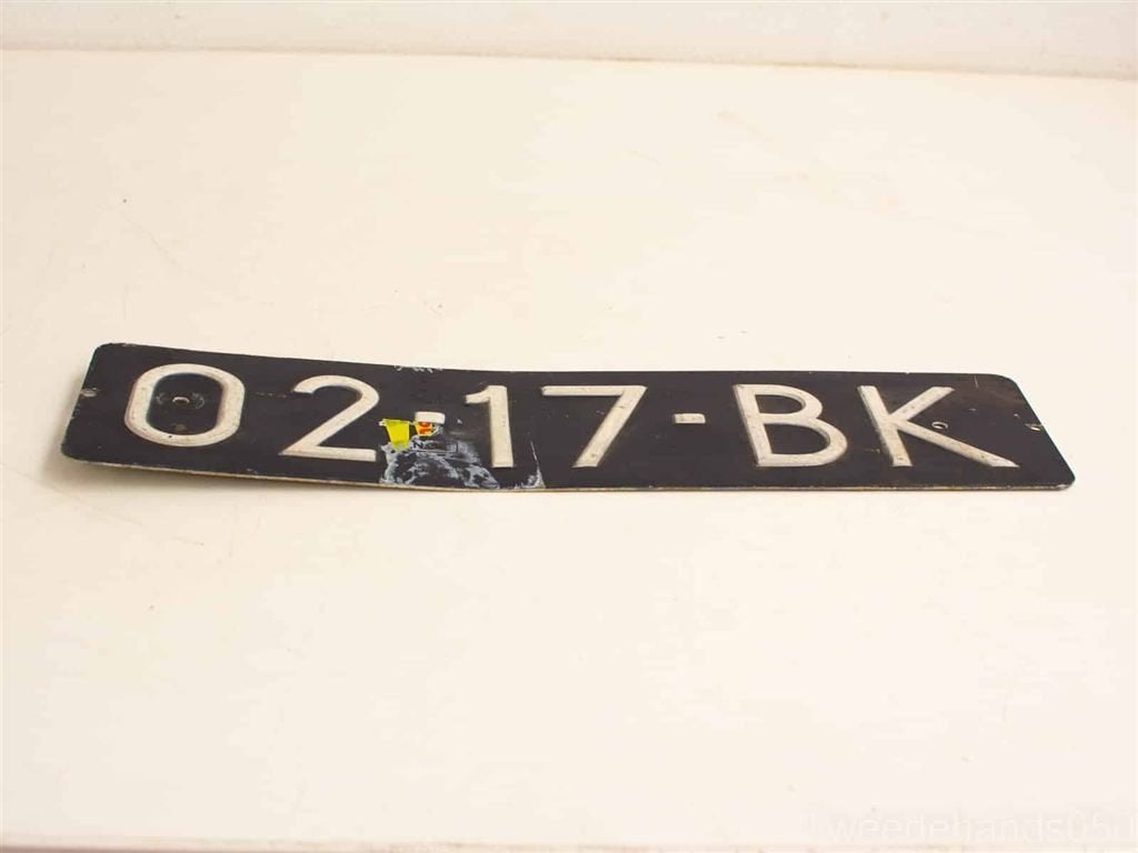 nummerplaat 25831, Ophalen of Verzenden, Gebruikt