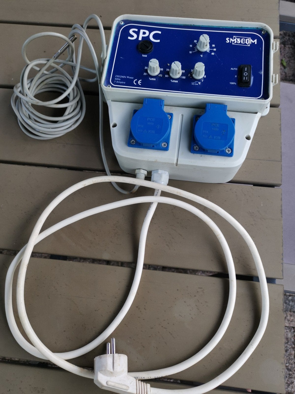 SMSCOM SPC Schakelkast met 2 Stopcontacten en Sensor, Ophalen of Verzenden, Gebruikt, Overige typen