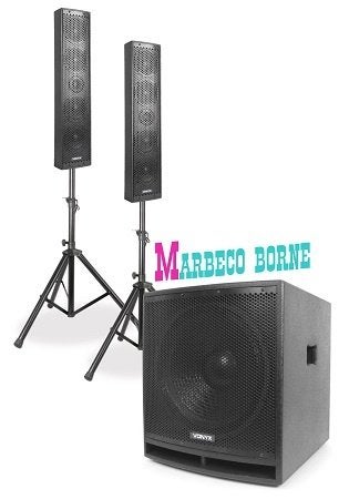 Luidspreker Set Actief, Speaker set, USB, SD, MP3, VX880BT, Vonyx, Overige typen, Nieuw, Info@marbeco.nl