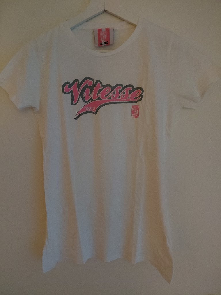 Vitesse T shirt, Ophalen, Wit, Nieuw, Korte mouw