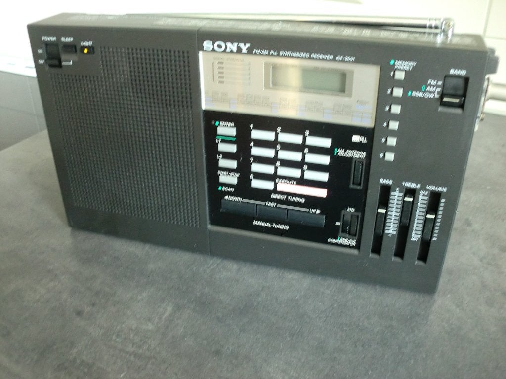 Sony ICF-2001 FM/AM PLL Synthesized Receiver zolderopruiming, Ophalen of Verzenden, Gebruikt, Wereldontvanger