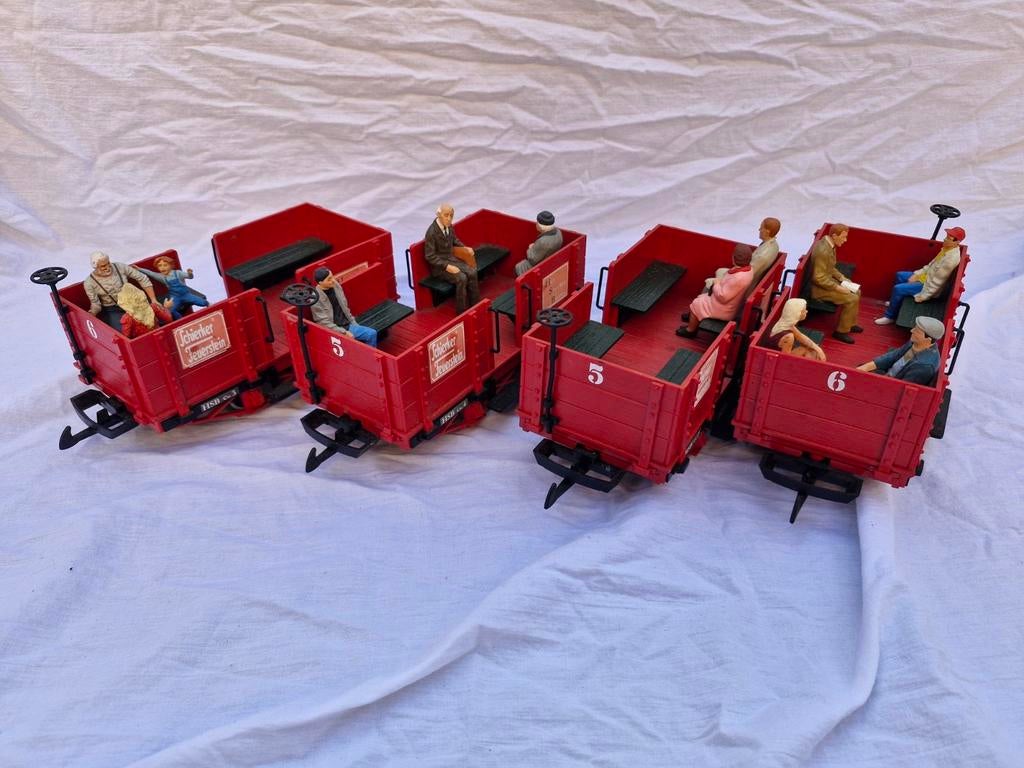 LGB Personenwagens 30440 met figuren - HSB c.3, c.4, c.5, Overige merken, Gebruikt, Gelijkstroom, Wagon
