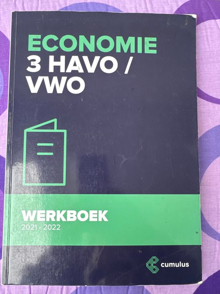 Economie 3 HAVO/VWO Werkboek Cumulus, Verzenden, Gelezen, HAVO, Economie