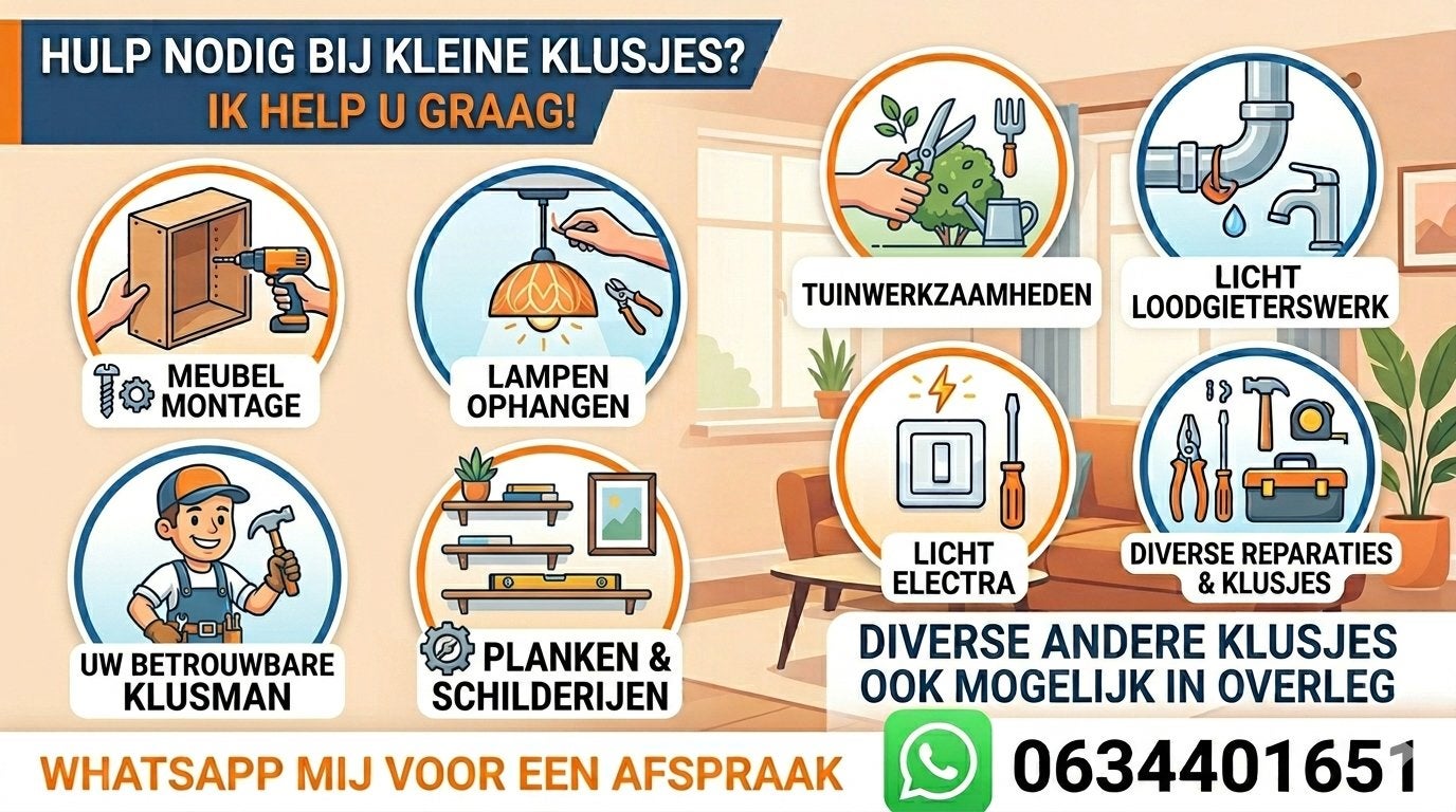 Klusjesman aangeboden Hoogvliet/Spijkenisse/Rotterdam, Ophalen