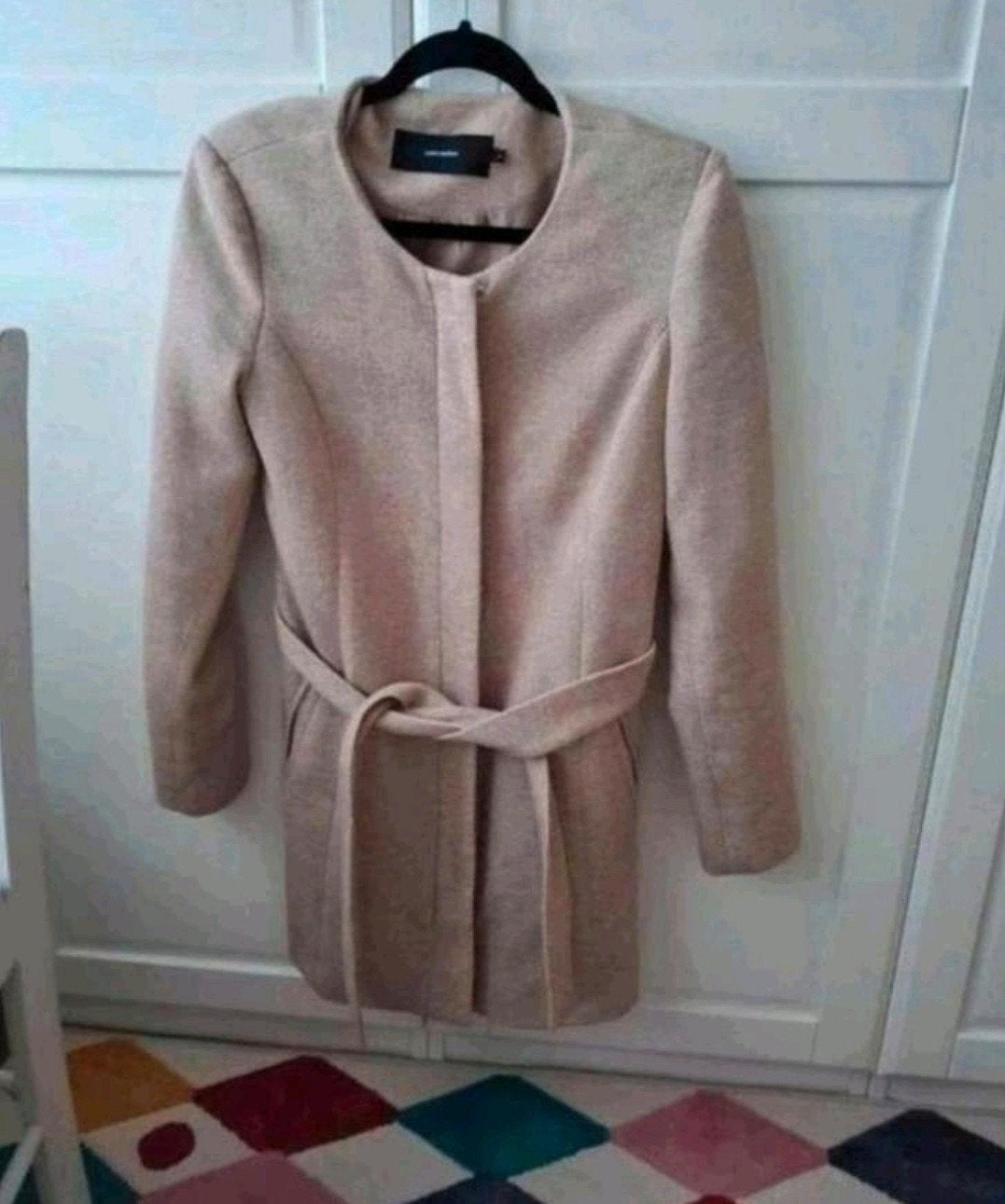 Vero Moda lichtroze manteljas met ceintuur – maat S, Maat 38/40 (M), Vero Moda, Ophalen of Verzenden, Zo goed als nieuw