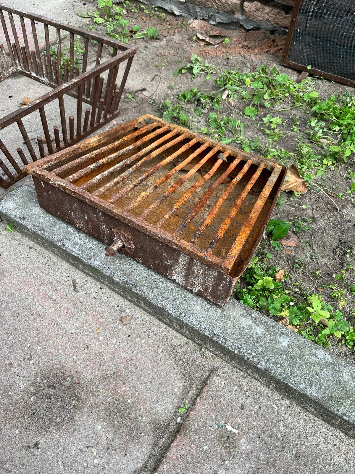 Haardscherm (85x65) met Vuurkorf (45x50) - Gebruikt, Ophalen, Gebruikt, Vuurkorf