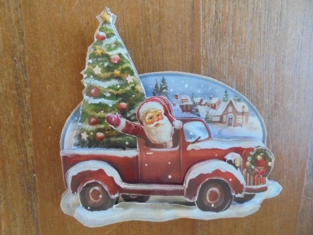 3d plaatje kerst 119, Ophalen of Verzenden, Nieuw, Kerst, Knipvel