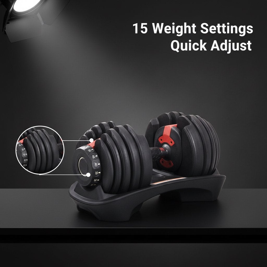 ️ Verstelbare Dumbbell Set – Nieuw ️, Sport en Fitness, Fitnessapparatuur, Ophalen, Zo goed als nieuw