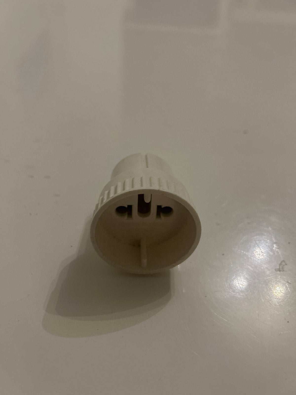 Stekkeradapter voor lampen - E27 naar EU-stekker, Wit, Overige merken, Kunststof, Zo goed als nieuw