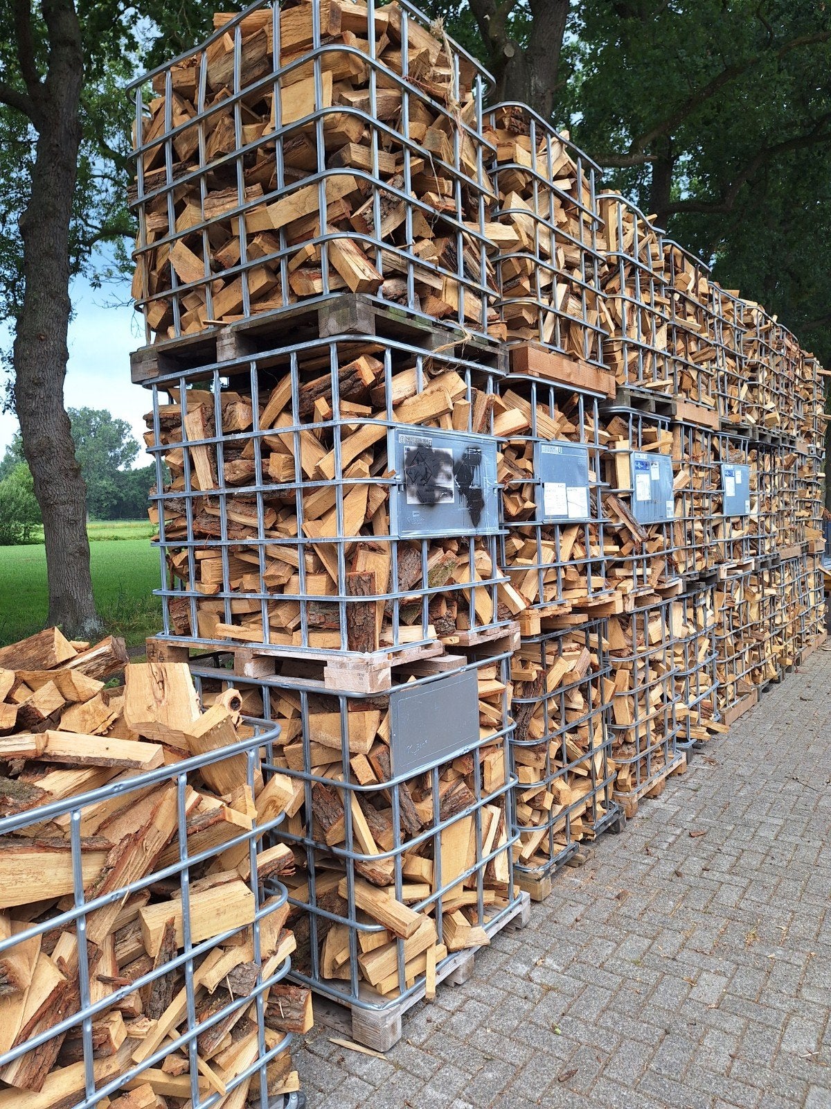 Eiken Haardhout, 100% Eiken, Tuin en Terras, Haardhout, 6 m³ of meer, Ophalen, Eikenhout, Blokken