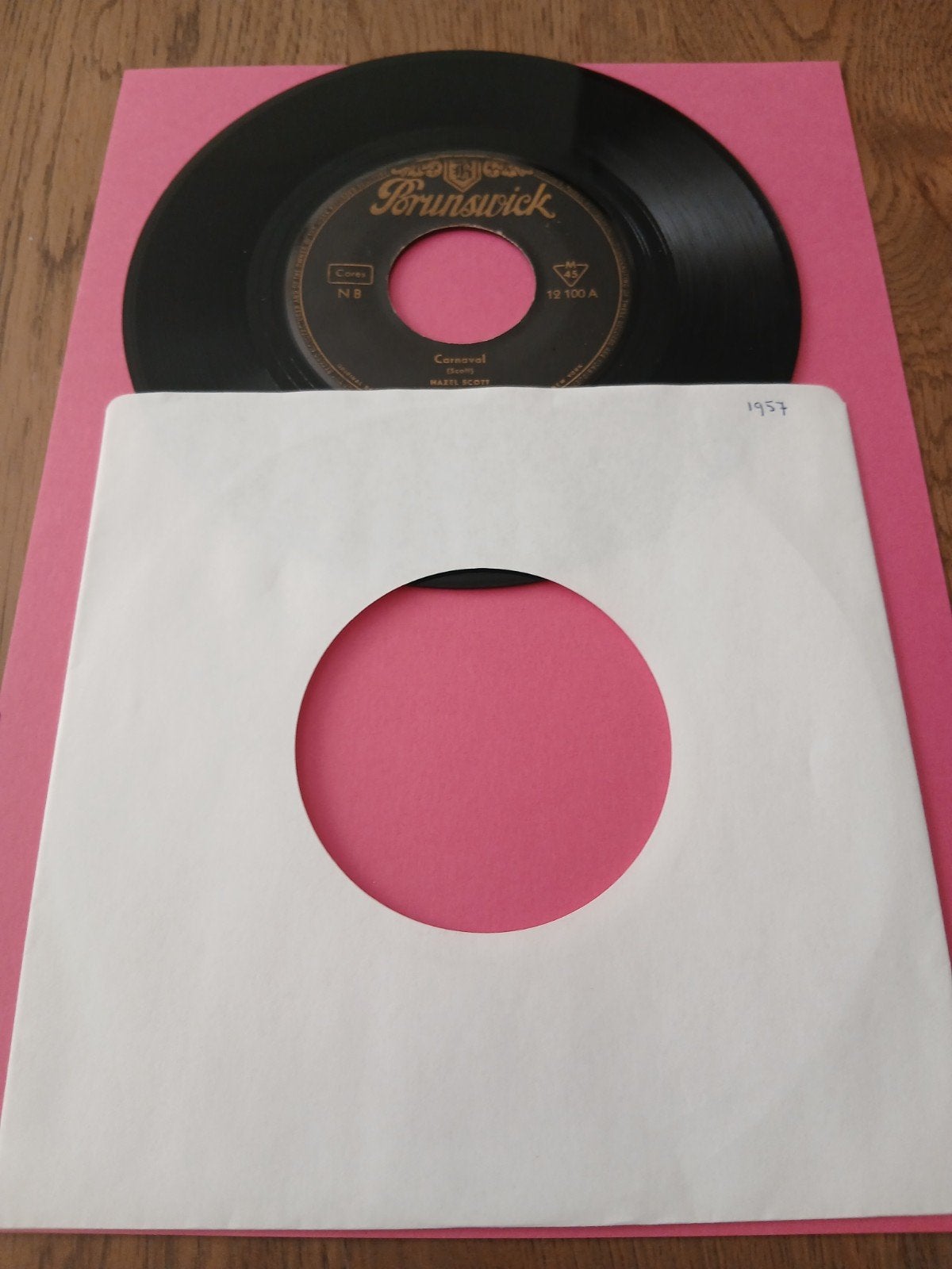 VINYL SINGLE   HAZEL SCOTT  1957, Verzenden, Zo goed als nieuw, Latin en Salsa