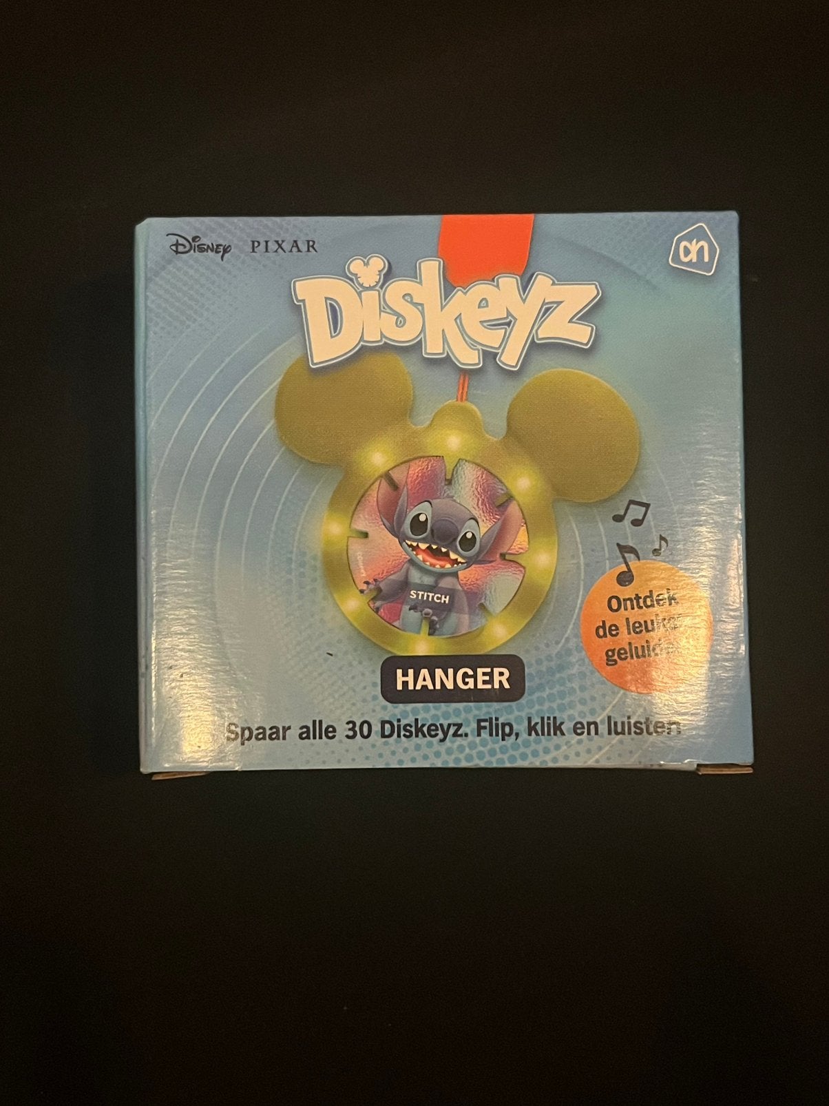 Nieuw! Albert heijn ah diskeyz diskey hanger Stitch disney, Ophalen of Verzenden