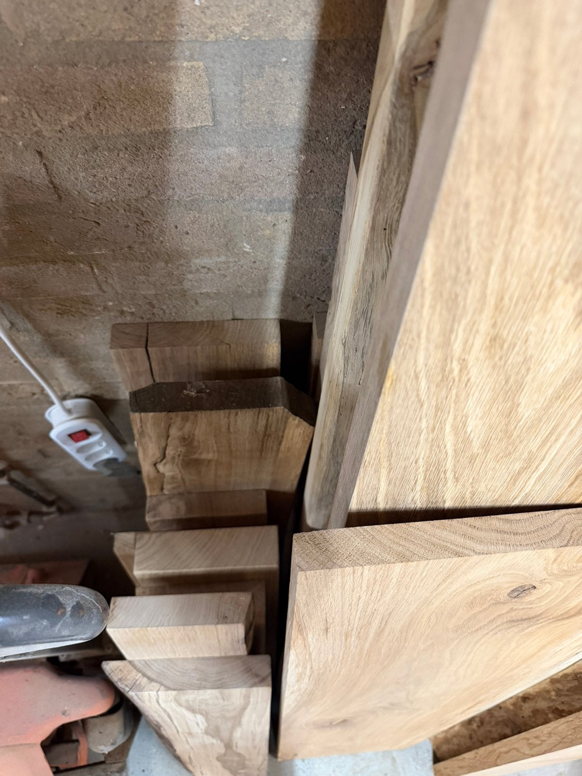 Diverse mooie wandplanken - incl blinde ophanging!, 25 tot 50 mm, Eiken, Nieuw, Ophalen of Verzenden
