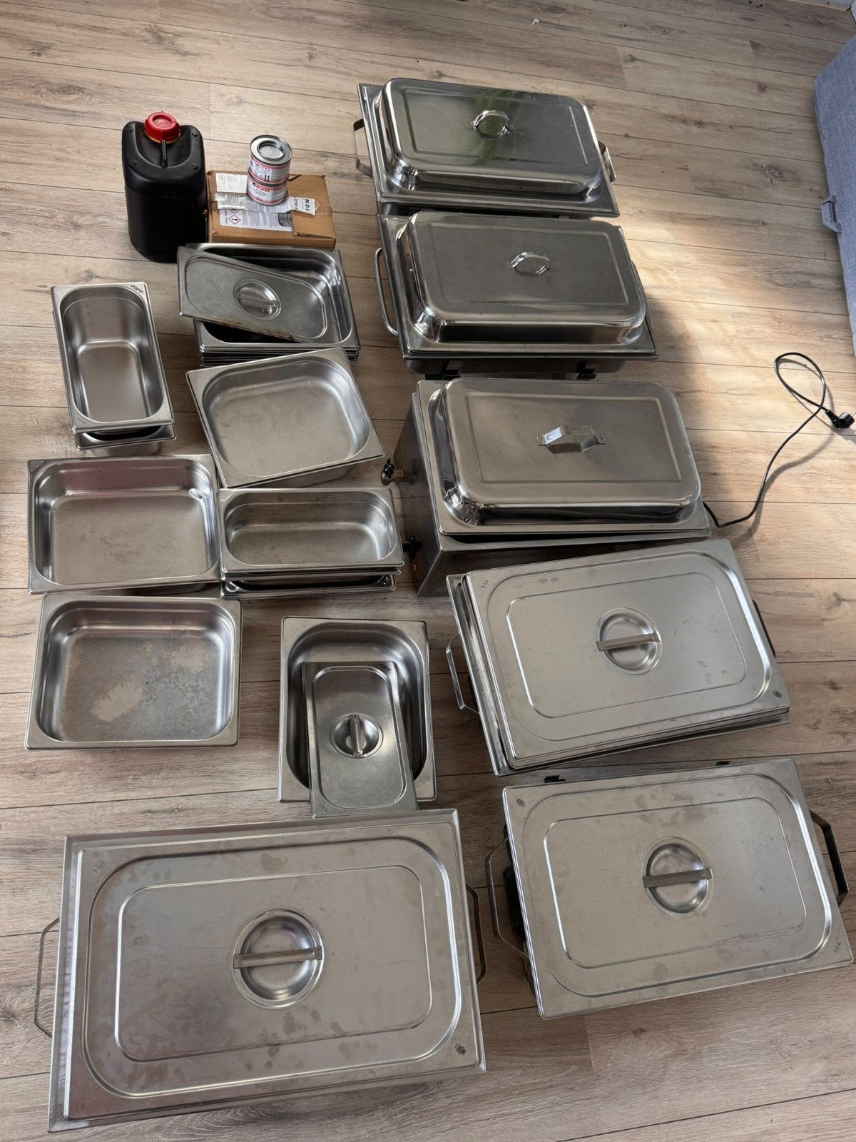 5x Au Bain Marie (incl. brandpasta) + 1x Elektrische, Ophalen, Gebruikt, Overige typen
