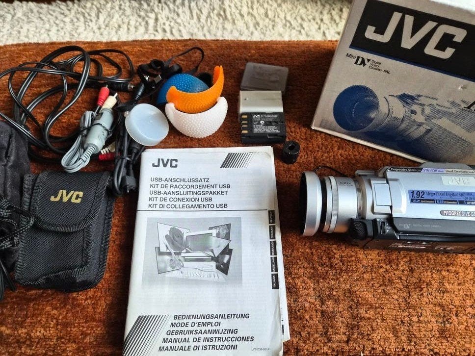 JVC GR-DV1800EG Digitale Videocamera - Compleet in Doos, Mini dv, JVC, Ophalen of Verzenden, Zo goed als nieuw
