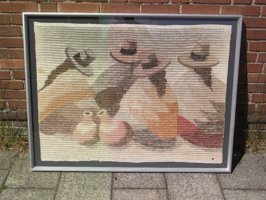 Peruaans wandkleed (professioneel ingelijst), Overige herkomsten, Ophalen of Verzenden, Wanddecoratie, Textiel