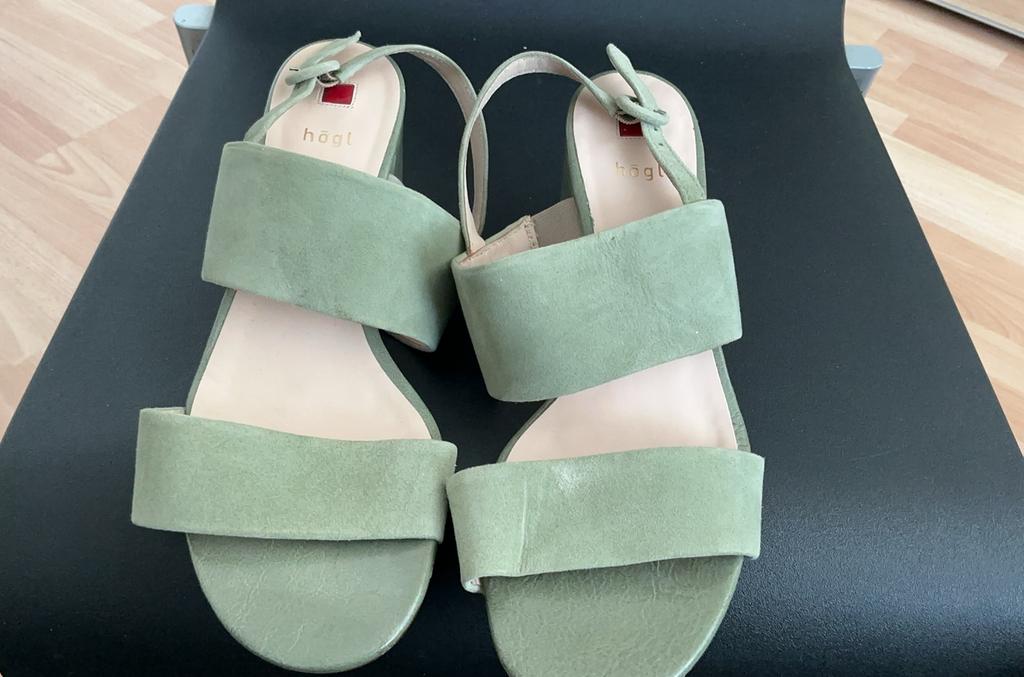 NIEUWE SANDALEN ,HOGL, MT 7,5=41, Kleding | Dames, Zo goed als nieuw, Groen, Sandalen of Muiltjes, Ophalen of Verzenden