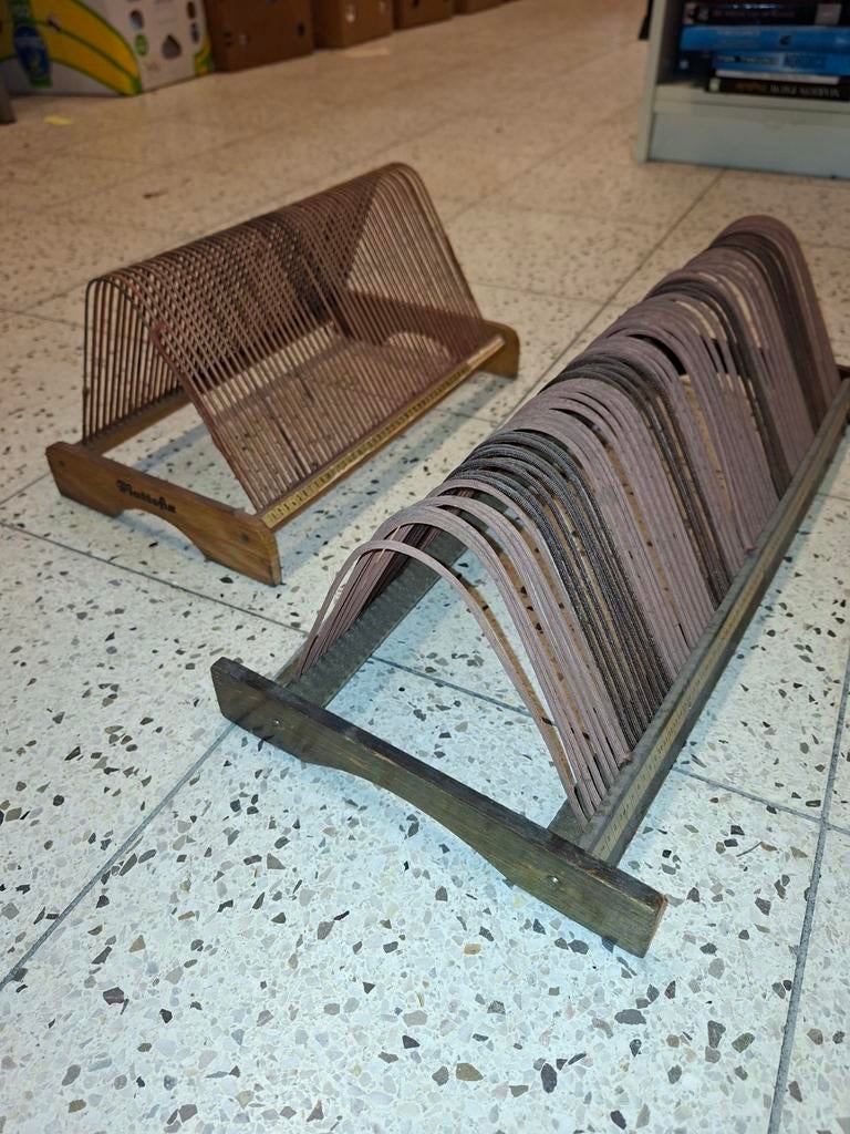 Vintage Plattofix platenhouders - Set van 3, Ophalen of Verzenden