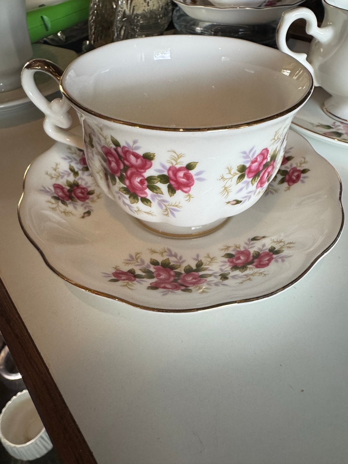 Royal Ascot Society Rose Kop en Schotel - Fine Bone China, Ophalen