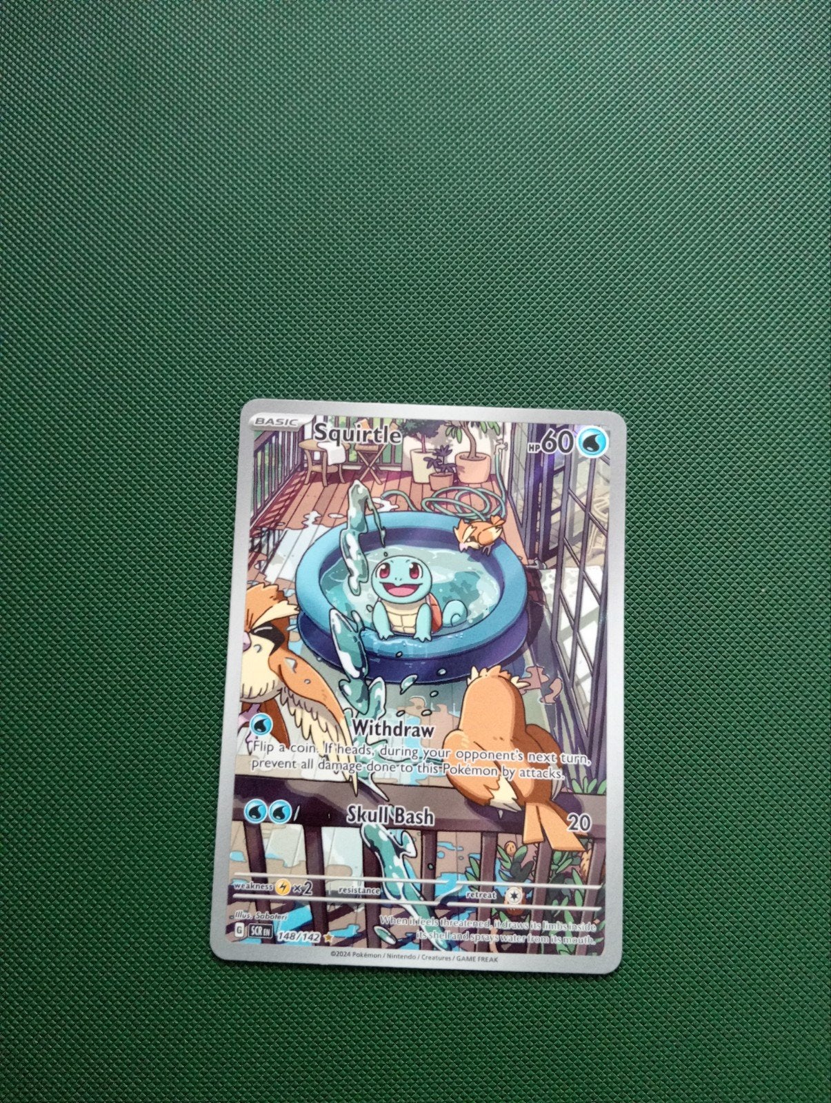 Squirtle van Stellar Crown 148/142 - Mooie staat, Ophalen of Verzenden, Zo goed als nieuw, Losse kaart, Foil