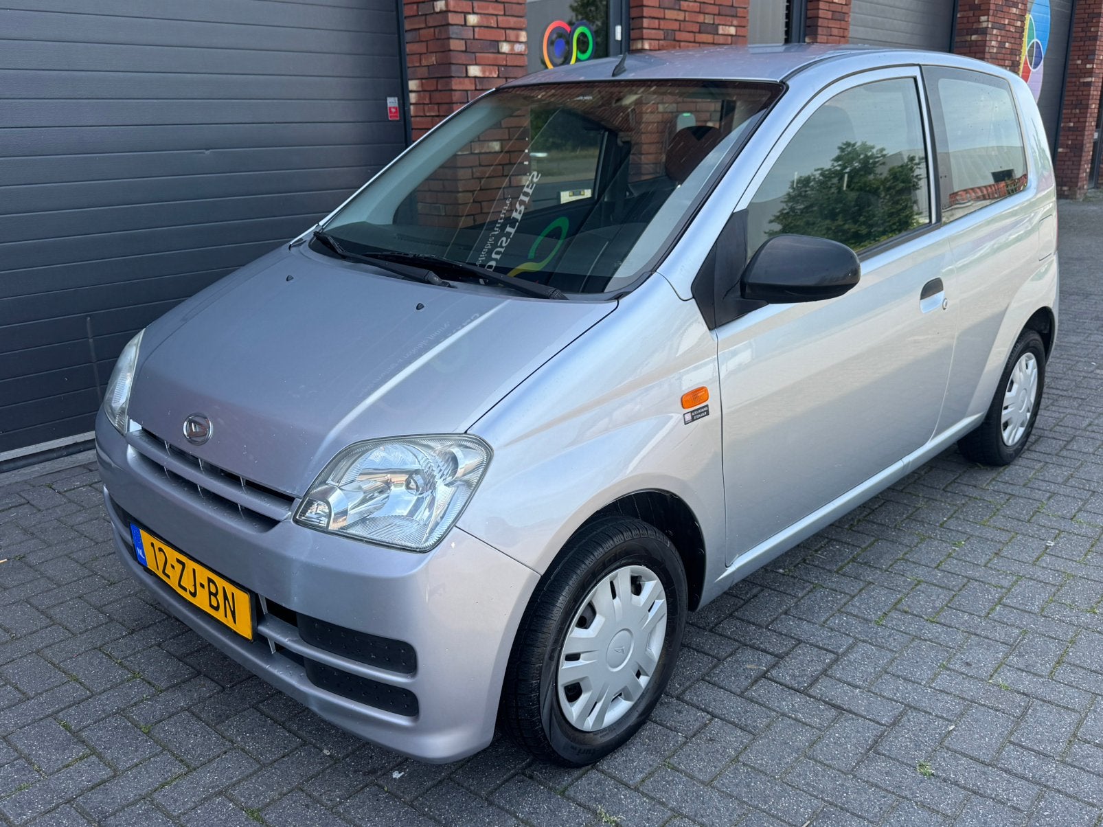 Daihatsu Cuore 1.0 3D 2008 Grijs Nieuwe APK Airco, Auto's, 600 kg, 18 €/maand, Cuore, Origineel Nederlands