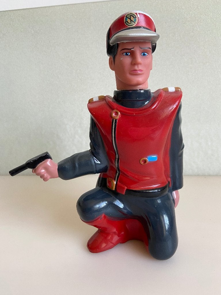 Captain Scarlet Badschuimfles leeg 23 cm, Ophalen of Verzenden, Gebruikt