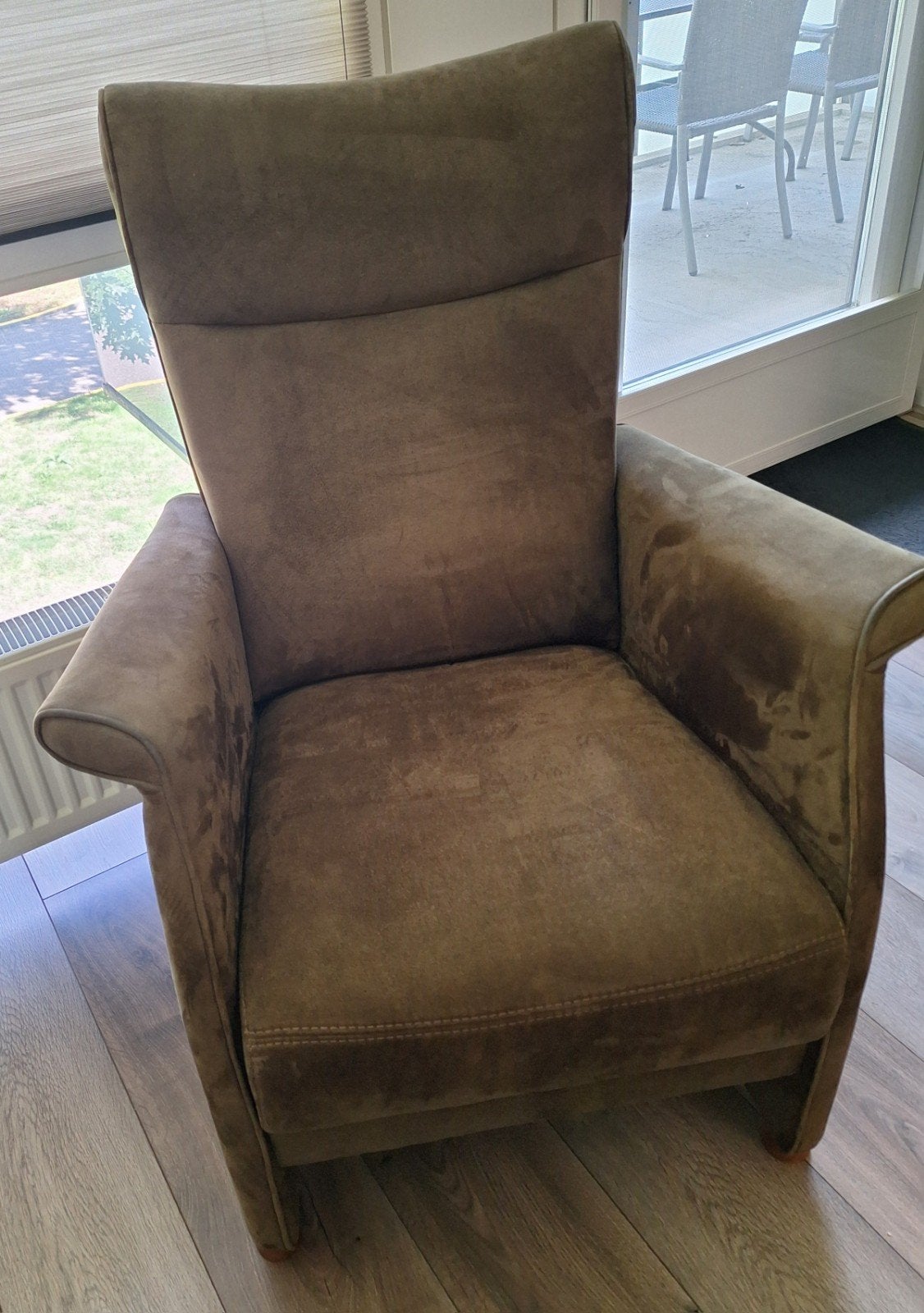 Comfortabele fauteuils  Bruin/Groen van Prominent, Ophalen, Gebruikt, 75 tot 100 cm, Tijdloos, Comfortabel