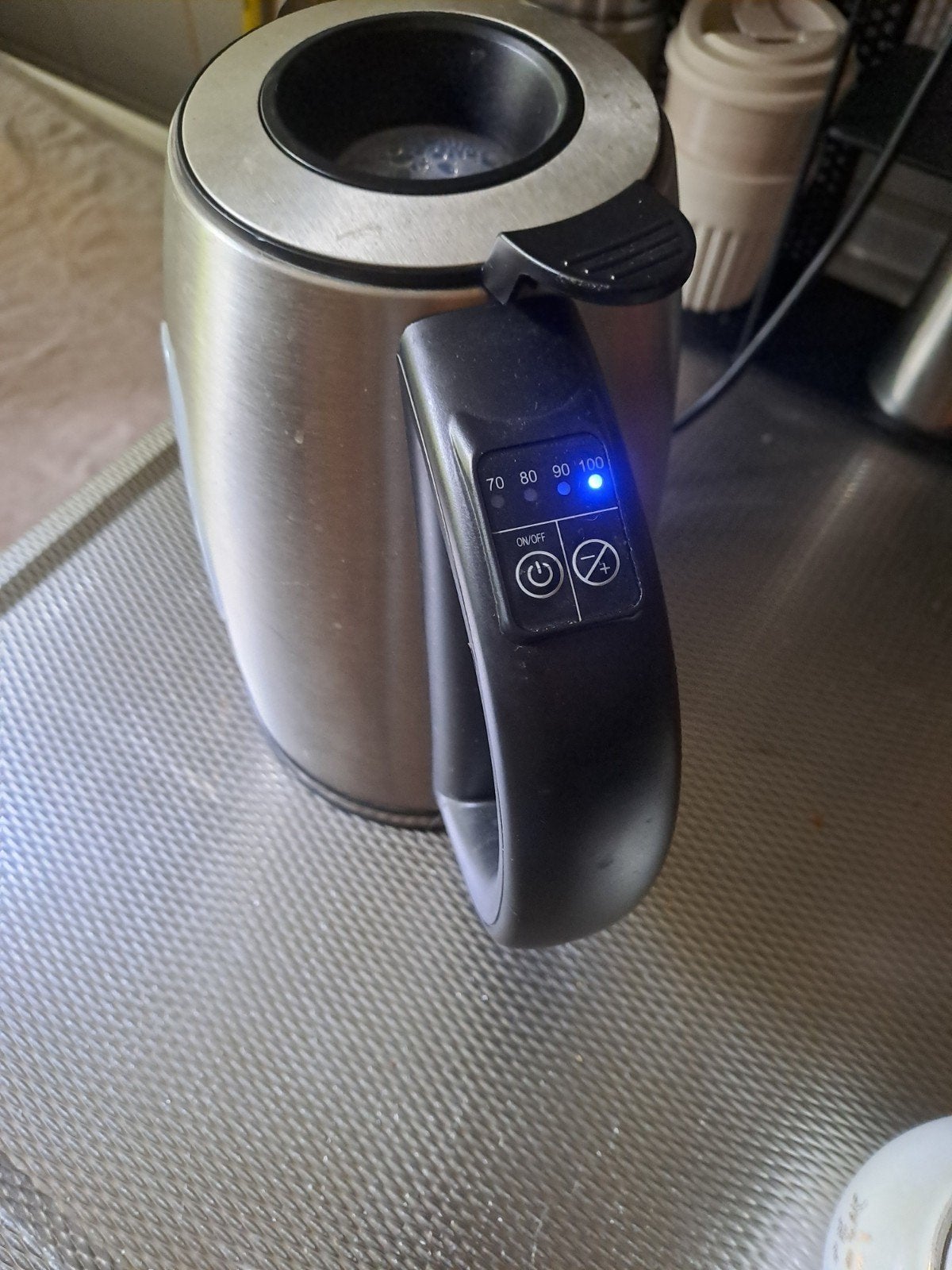 Waterkoker Alpina RVS - Nette staat, 1 tot 2 liter, Ophalen of Verzenden, Gebruikt, Rvs