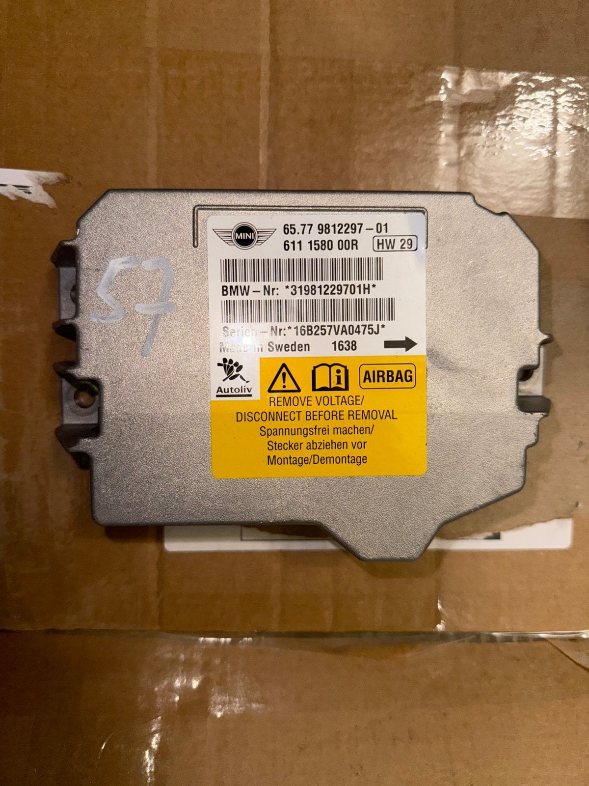 Bmw/ Mini Cooper R60 2010-2016 airbag module, Ophalen, Mini