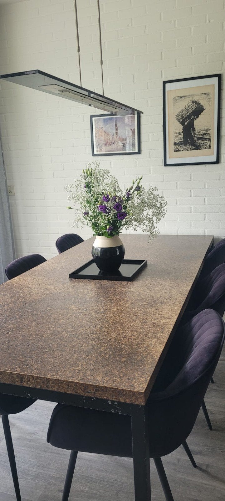 Epoxy eettafel, Ophalen, Rechthoekig, 200 cm of meer, 50 tot 100 cm
