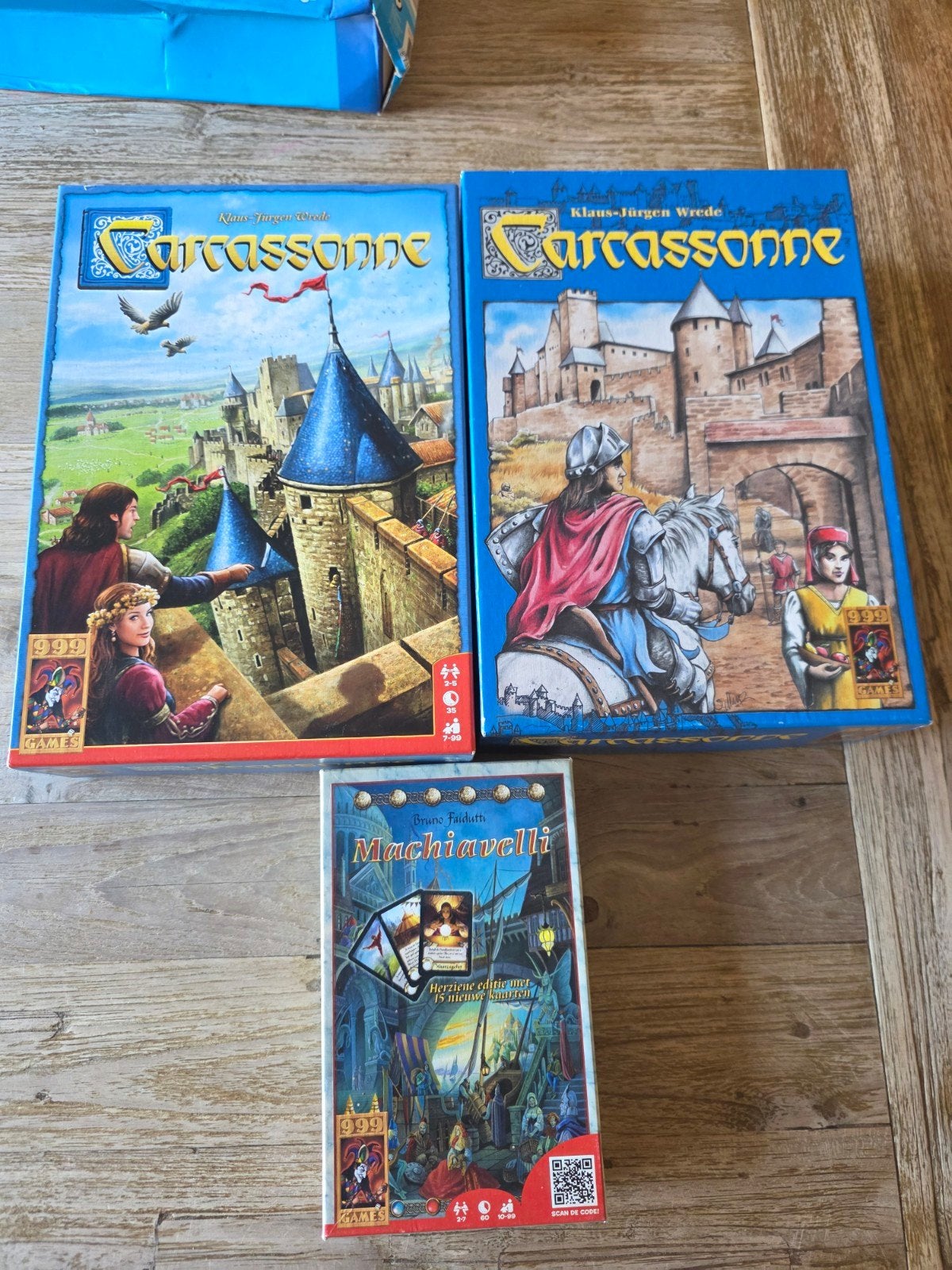 Carcassonne bordspellen en Machiavelli - 999 Games, Ophalen of Verzenden