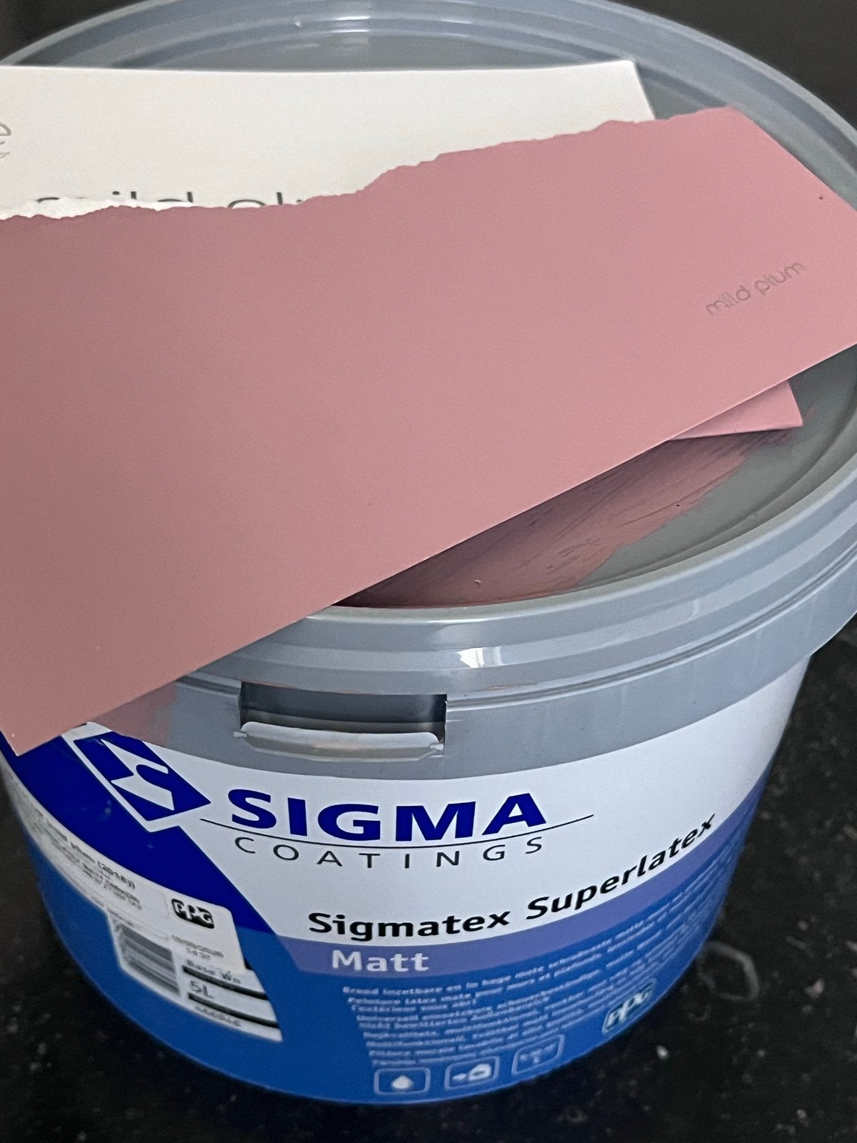 Muurverf Mild Plum - Sigma Sigmatex Superlatex Matt, Ophalen, Paars, Minder dan 5 liter, Verf
