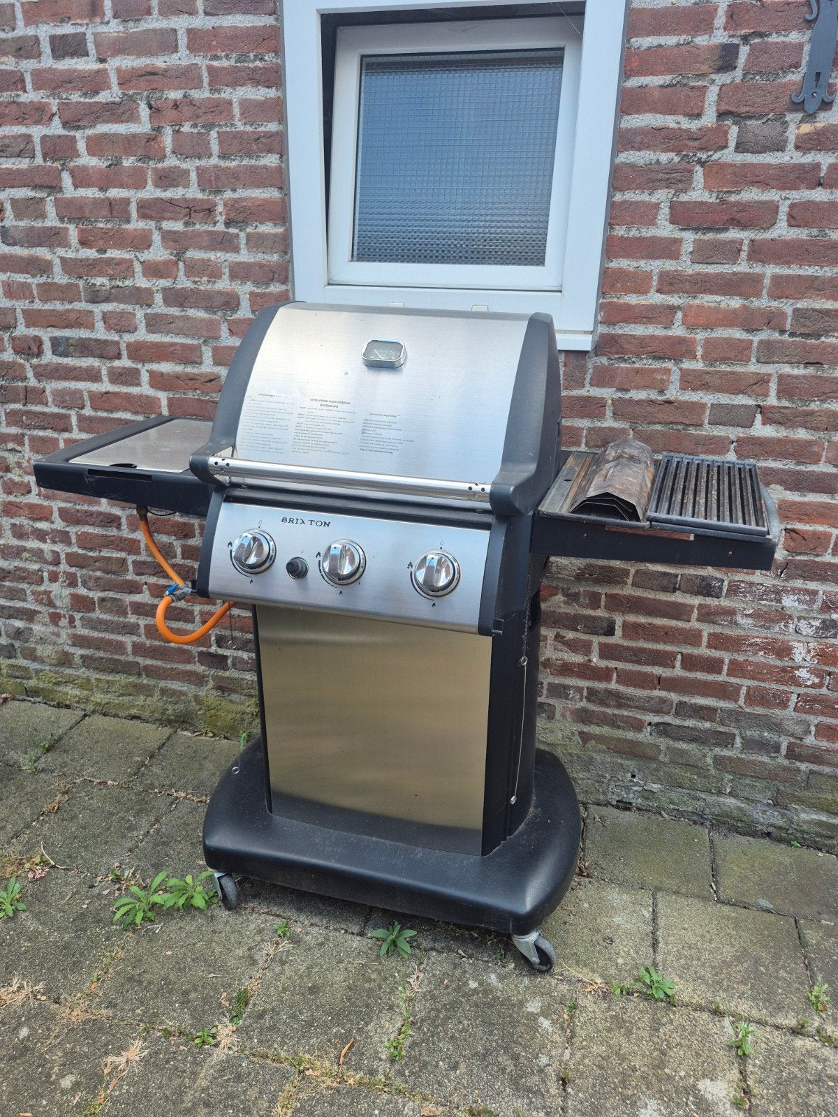 Brixton Gasbarbecue met zijbrander - Gebruikt, Ophalen, Gebruikt, Brixton