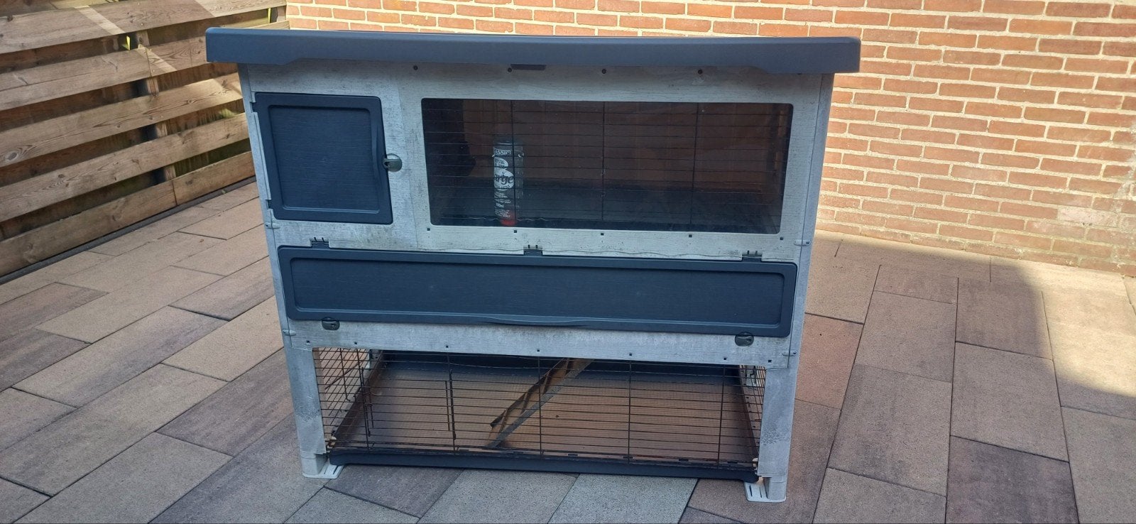 Konijnenhok Ferplast Grand Lodge, 110 cm of meer, Konijn, Ophalen of Verzenden, Zo goed als nieuw
