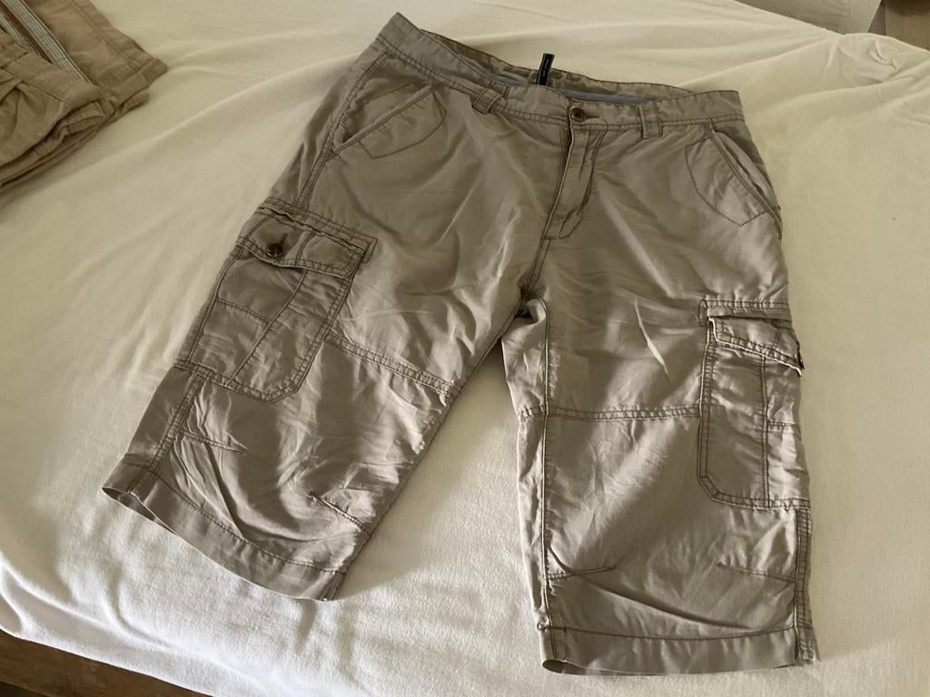 Short heren, korte broek jeansmaat 34, maat XL, Ophalen of Verzenden, Zo goed als nieuw, Beige
