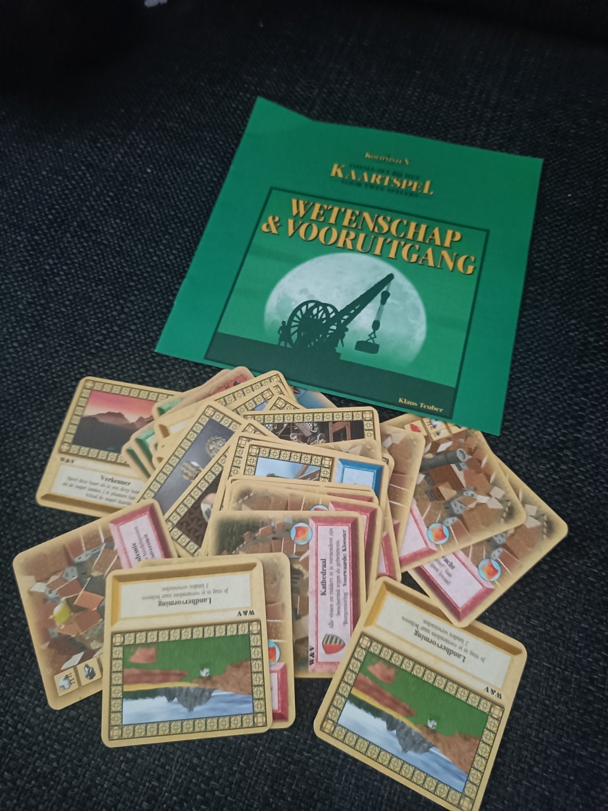 Kolonisten van Catan: Wetenschap & Vooruitgang (Kaartspel), Een of twee spelers, Ophalen of Verzenden, Zo goed als nieuw, 999 Games
