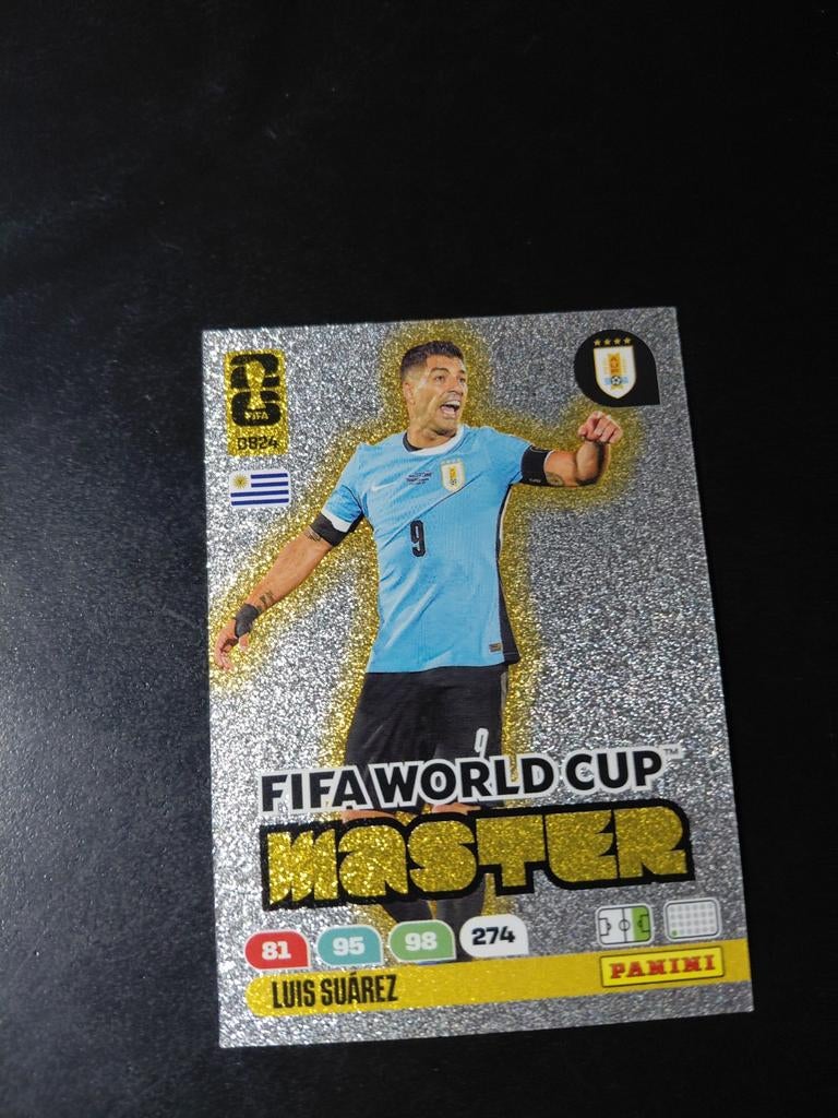Luis suarez (fifa world cup master) panini wk 2026, Ophalen of Verzenden, Nieuw, Buitenlandse clubs, Poster, Plaatje of Sticker
