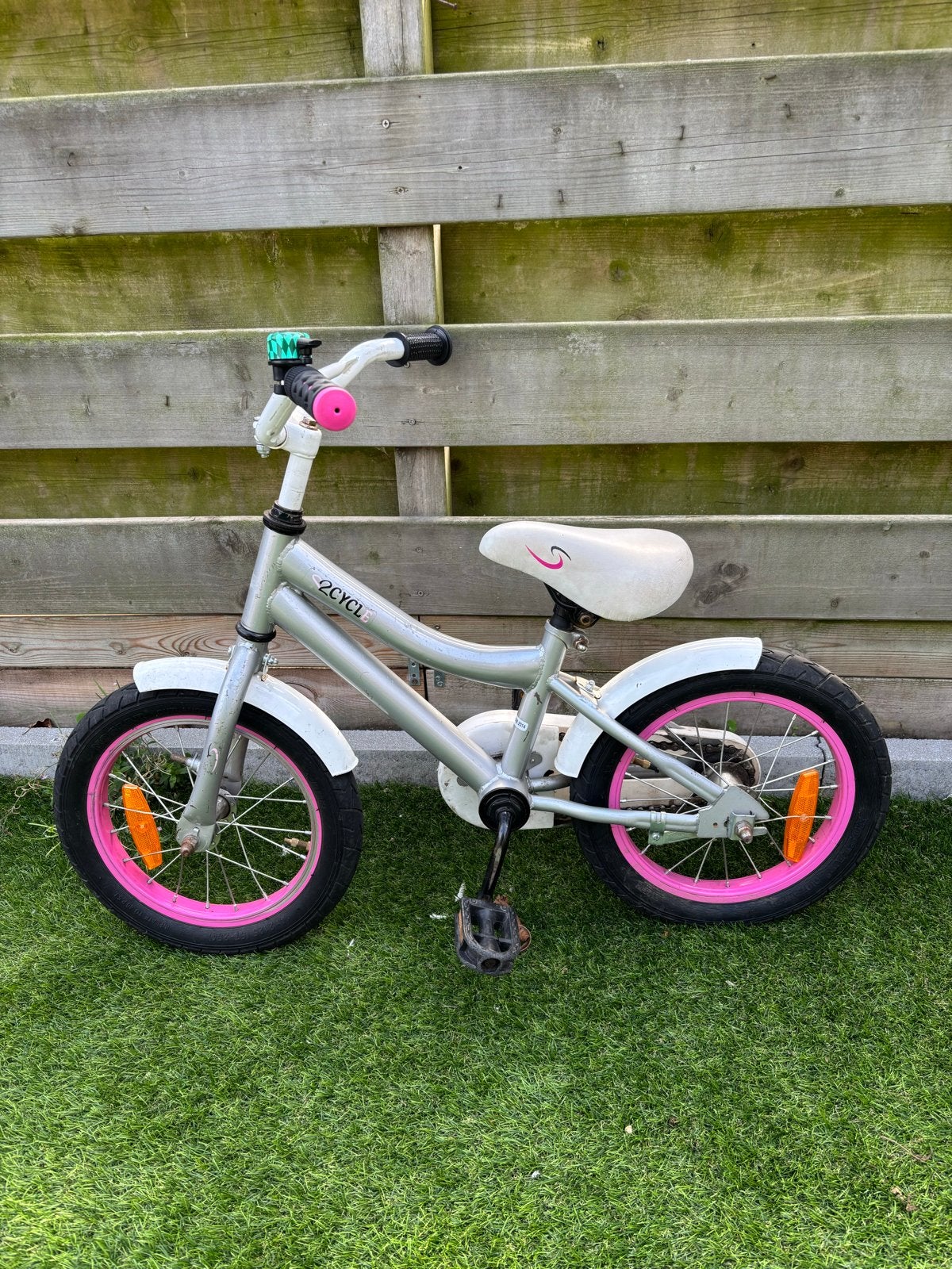 Kinderfiets 2Cycle 14 inch, Ophalen, Gebruikt, Terugtraprem, Minder dan 16 inch