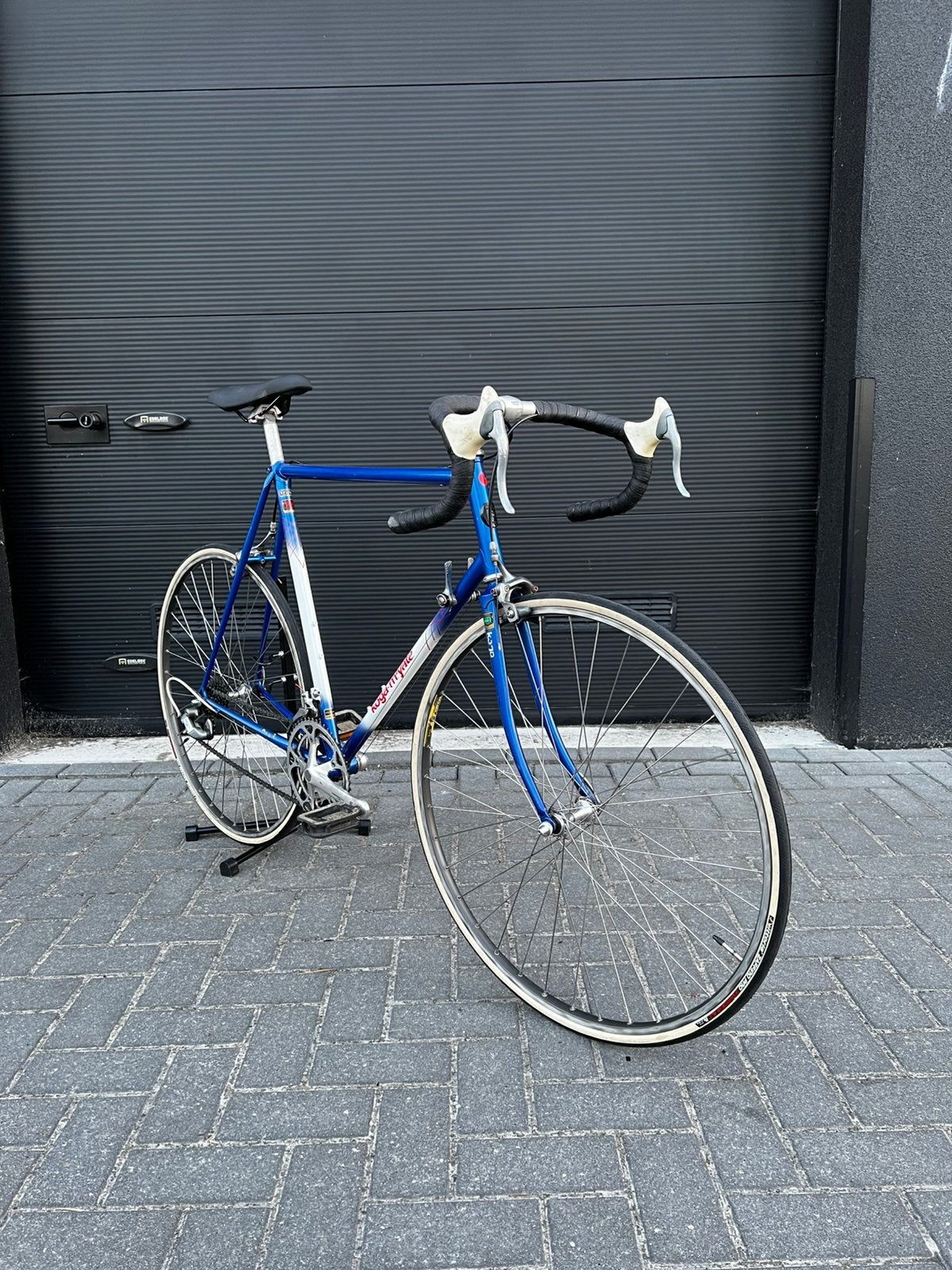 Koga miyata flyer blauw wit racefiets vintage retro, 28 inch, Velgrem, Ophalen of Verzenden, Zo goed als nieuw