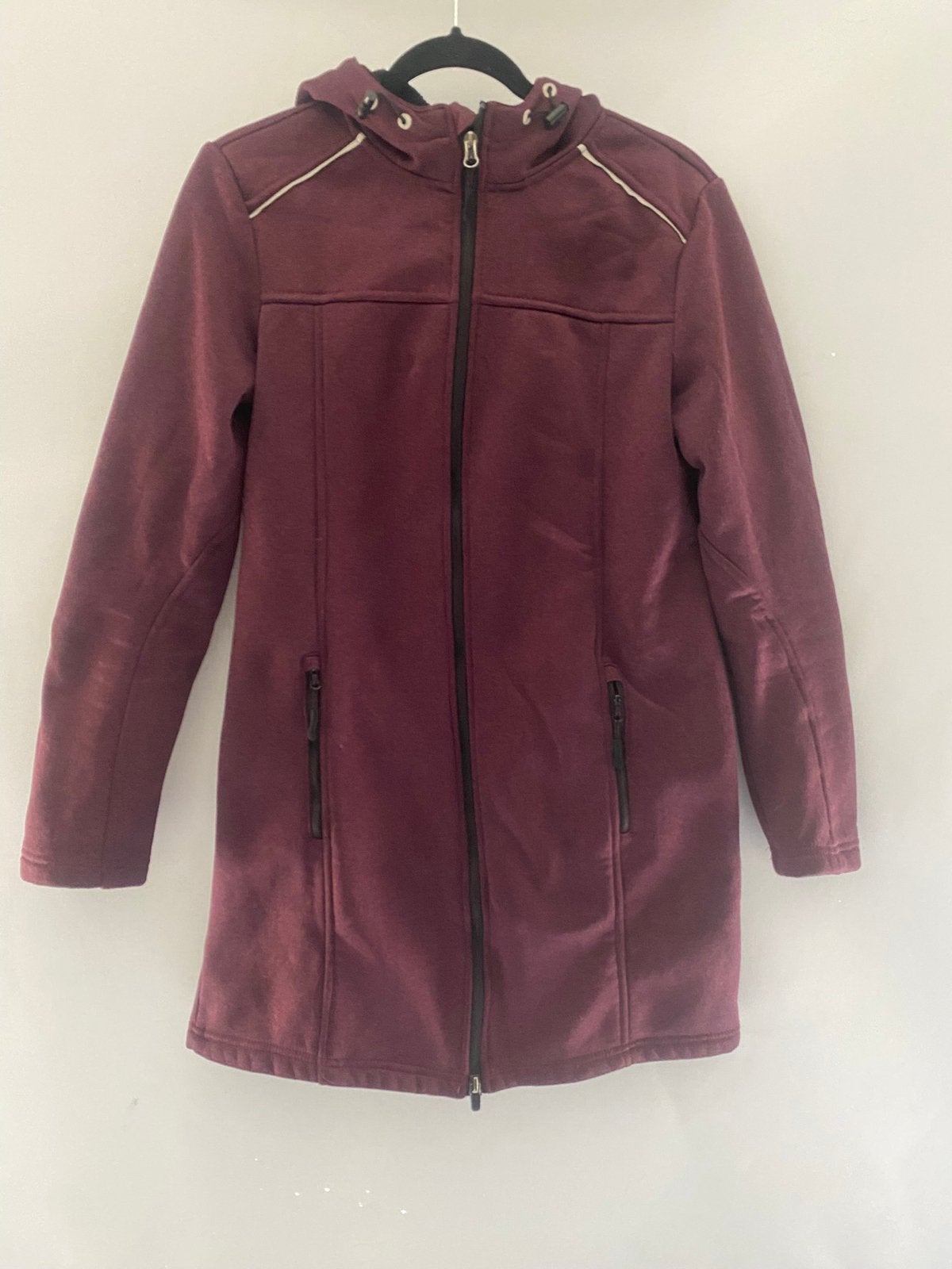 Crivit dames softshell jas S / 36 – Bordeaux – Fleecevoering, Ophalen of Verzenden, Gedragen, Maat 36 (S), Rood