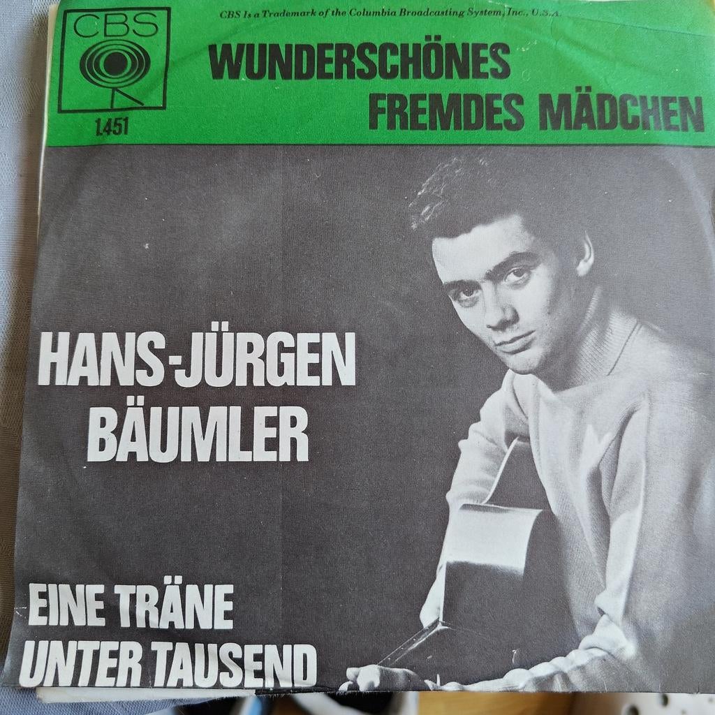 Hans-Jürgen Bäumler - Wunderschönes Fremdes Mädchen Single, Gebruikt, 7 inch, Single, Ophalen of Verzenden