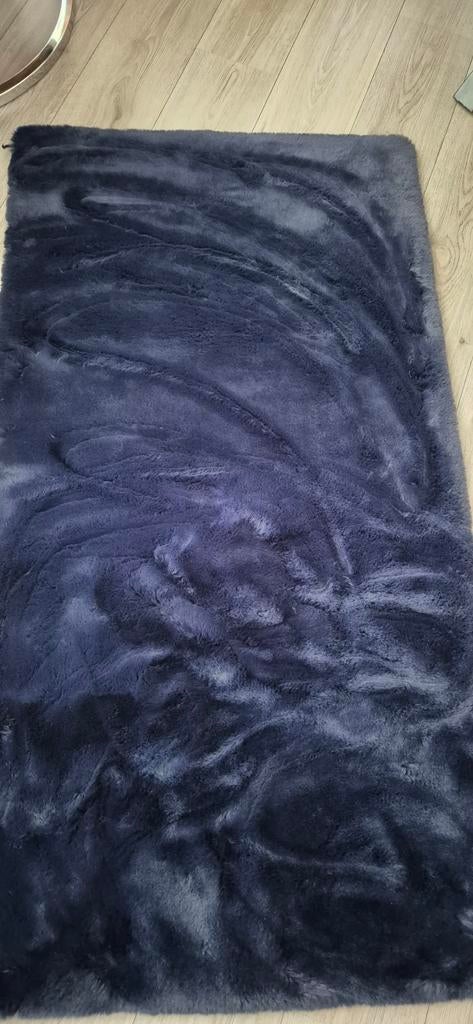 2x Volero Donkerblauw Velvet Kleed - Zo goed als nieuw, 100 tot 150 cm, Nieuw, Rechthoekig, Velvet, Luxe, Modern